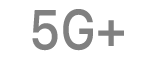 5G+ स्टेटस आयकॉन.