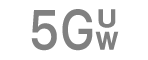 5G UW स्टेटस आयकॉन.