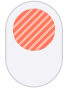 ଏକ ଫିକା ଲାଲ ବୃତ୍ତ