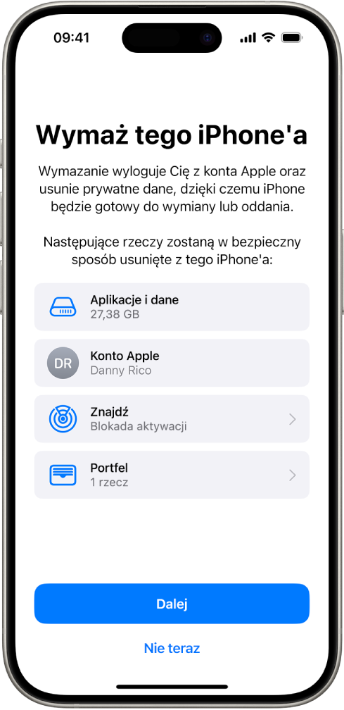 Ekran Wymaż tego iPhone’a.