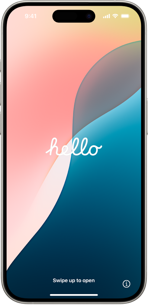 iPhoneஐ முதலில் ஆன் செய்யும்போது தோன்றும் “Hello” திரை.