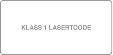 Silt, millel on kirjas “Class 1 laser product”.