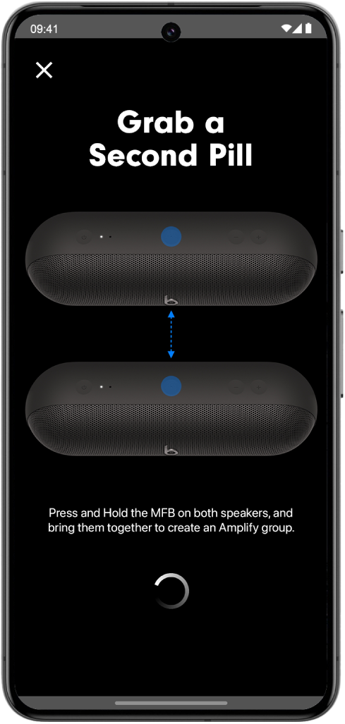 The Beats app “Grab a Second Pill” screen.