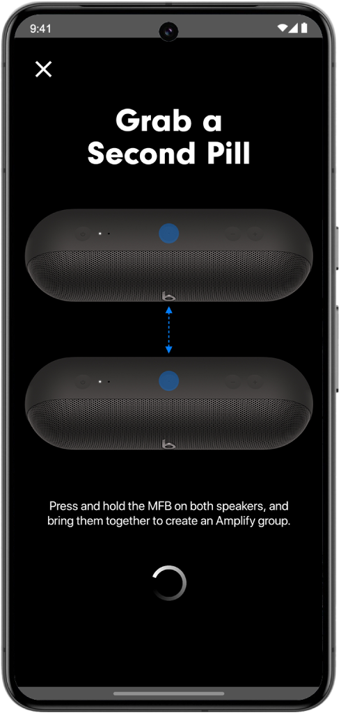 The Beats app “Grab a Second Pill” screen.