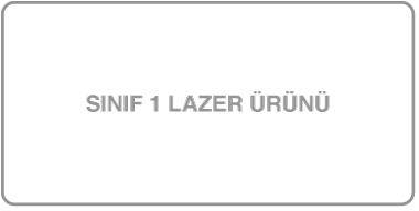Sınıf 1 Lazer Ürünü etiketi.