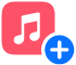 mygtuką „Add to a Playlist“