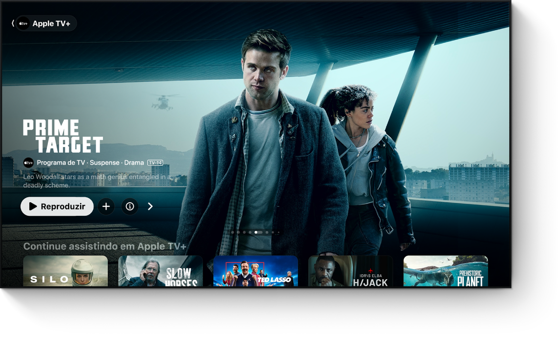 O app Apple TV+ sendo mostrado