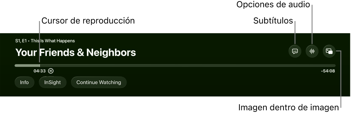 Controles de reproducción