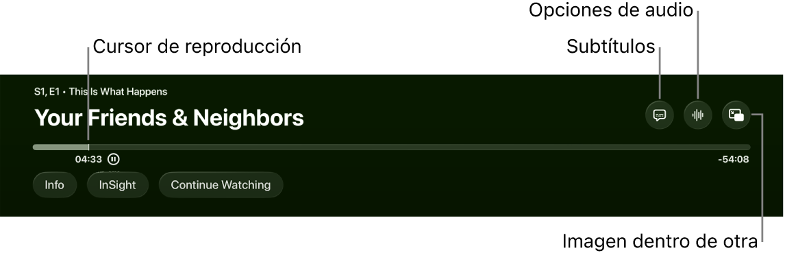 Controles de reproducción