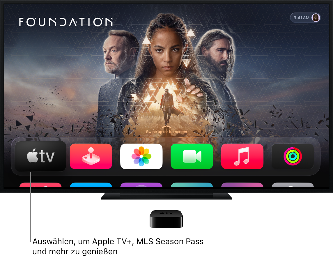 Apple TV App auf der Startseite