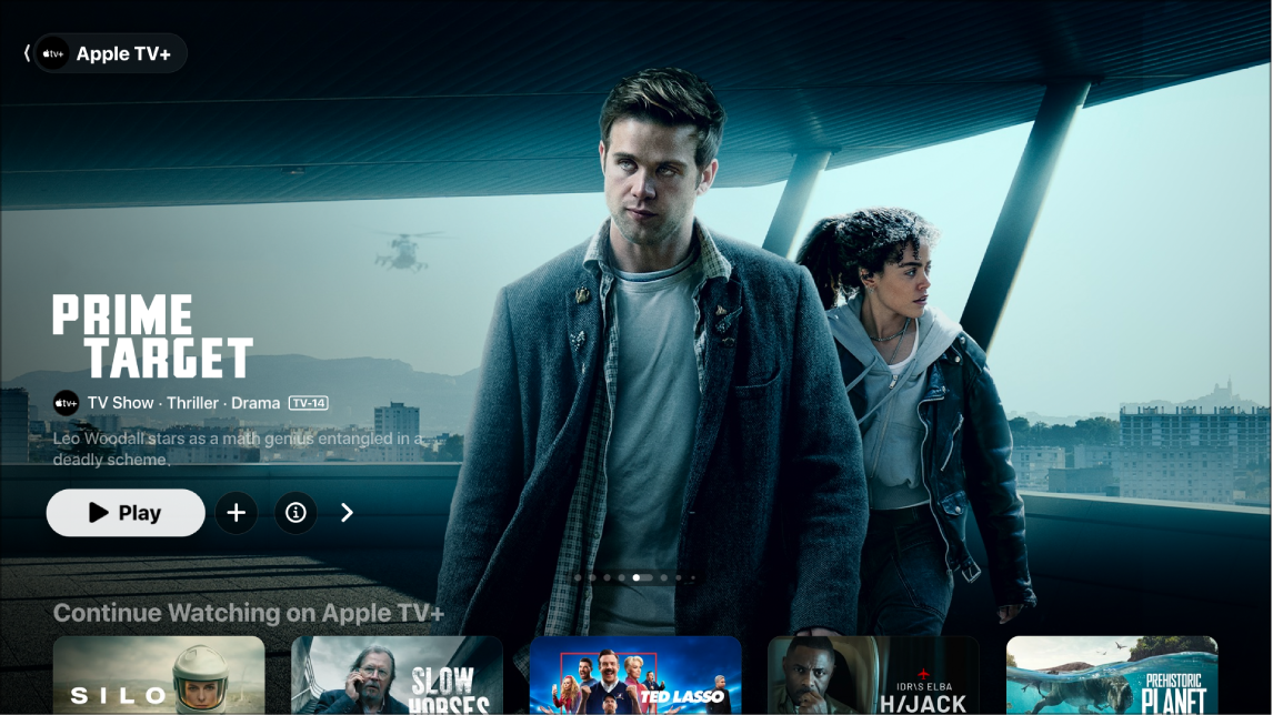 Screen showing Apple TV+