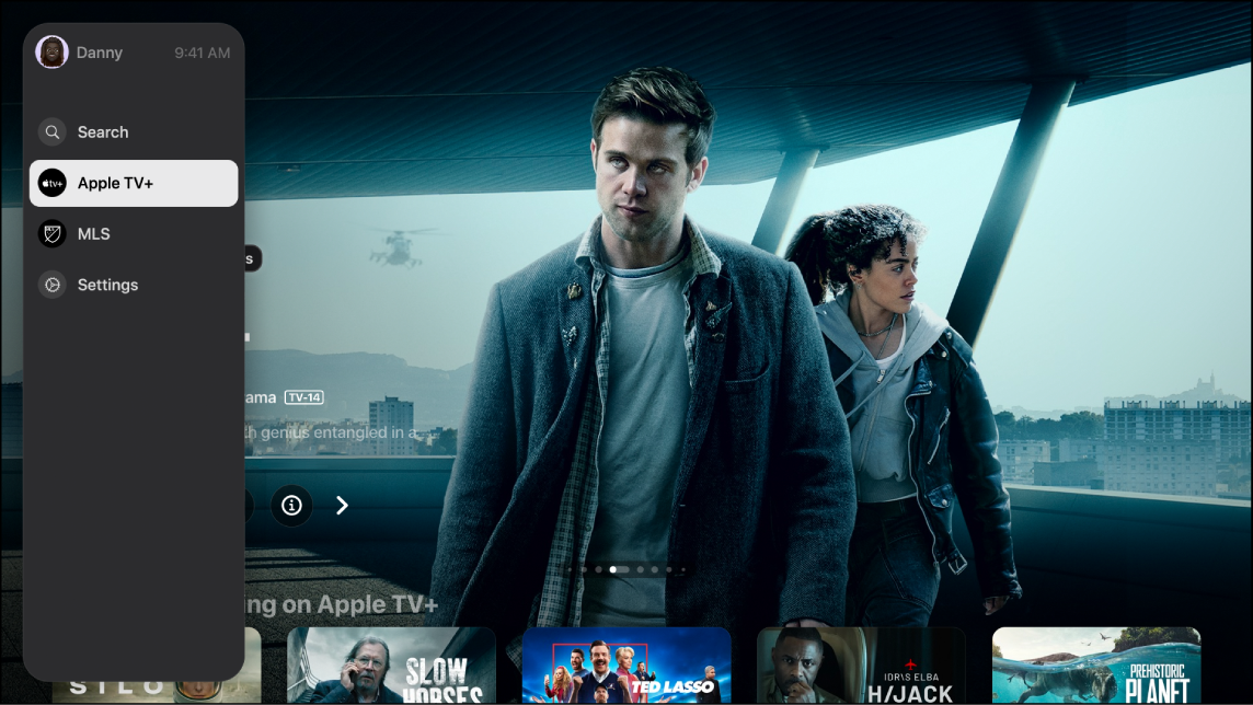 Screen showing Apple TV+