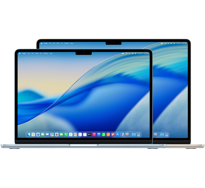 Front view of MacBook Air.