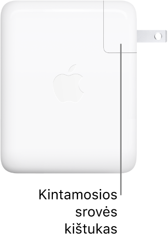 140 W USB-C maitinimo adapteris.