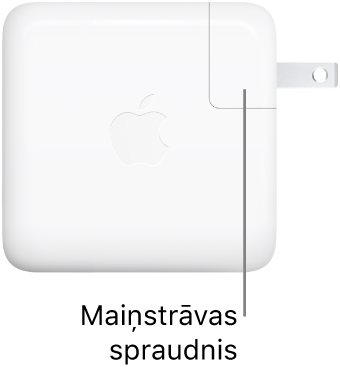 70 W USB-C strāvas adapters.