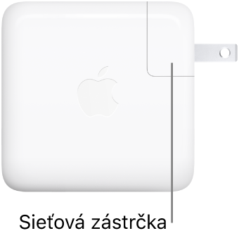 70 W napájací USB-C adaptér.