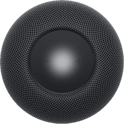 A slow pulsing white light that indicates HomePod is ready for setup.