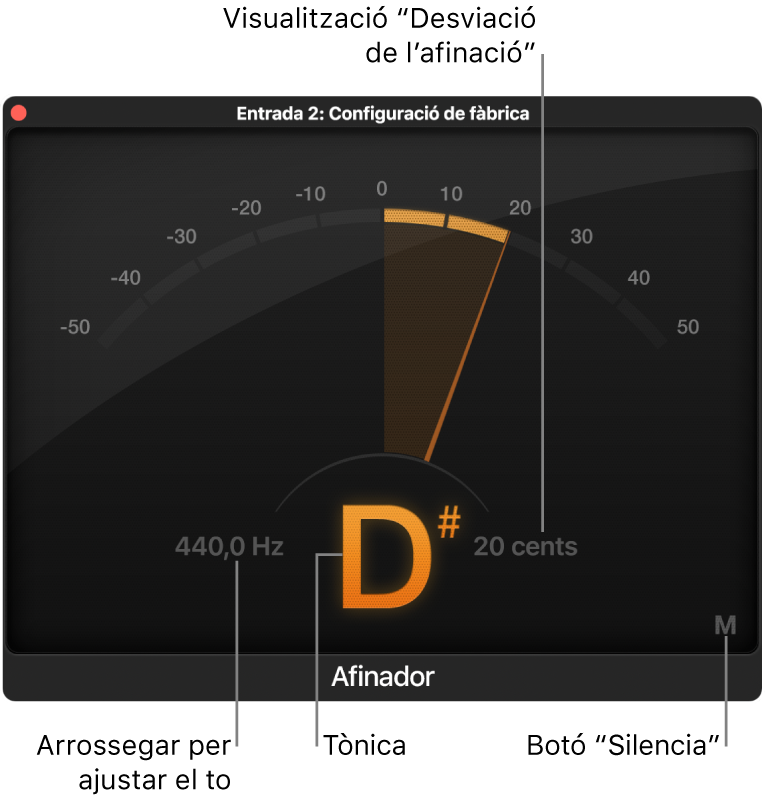 Connector d’afinador.