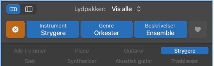 Knappen Nulstil i loopbrowseren.