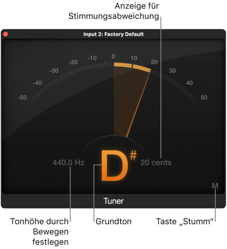 Plug-in „Stimmgerät“