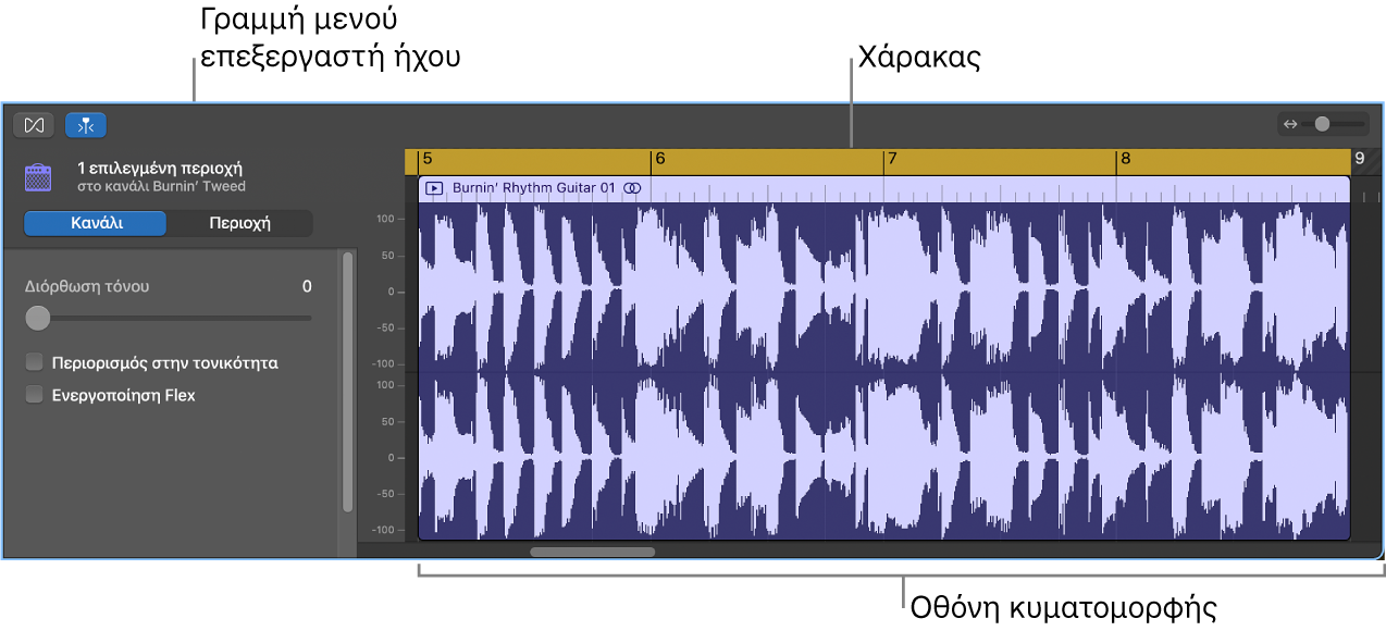 Το Πρόγραμμα επεξεργασίας ήχου.