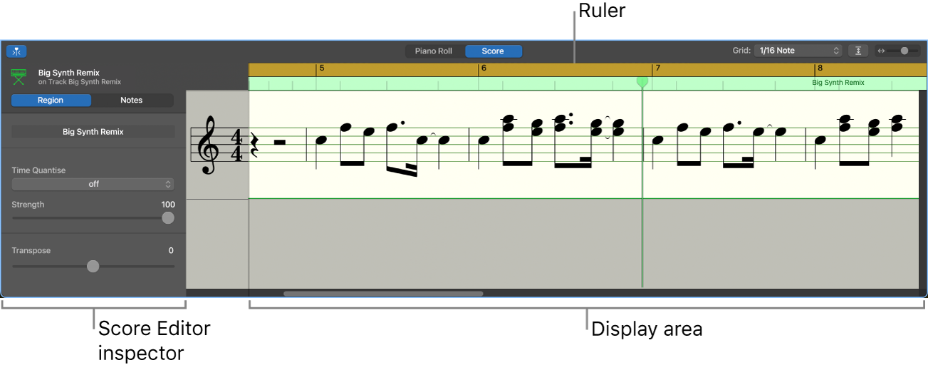 The Score Editor.