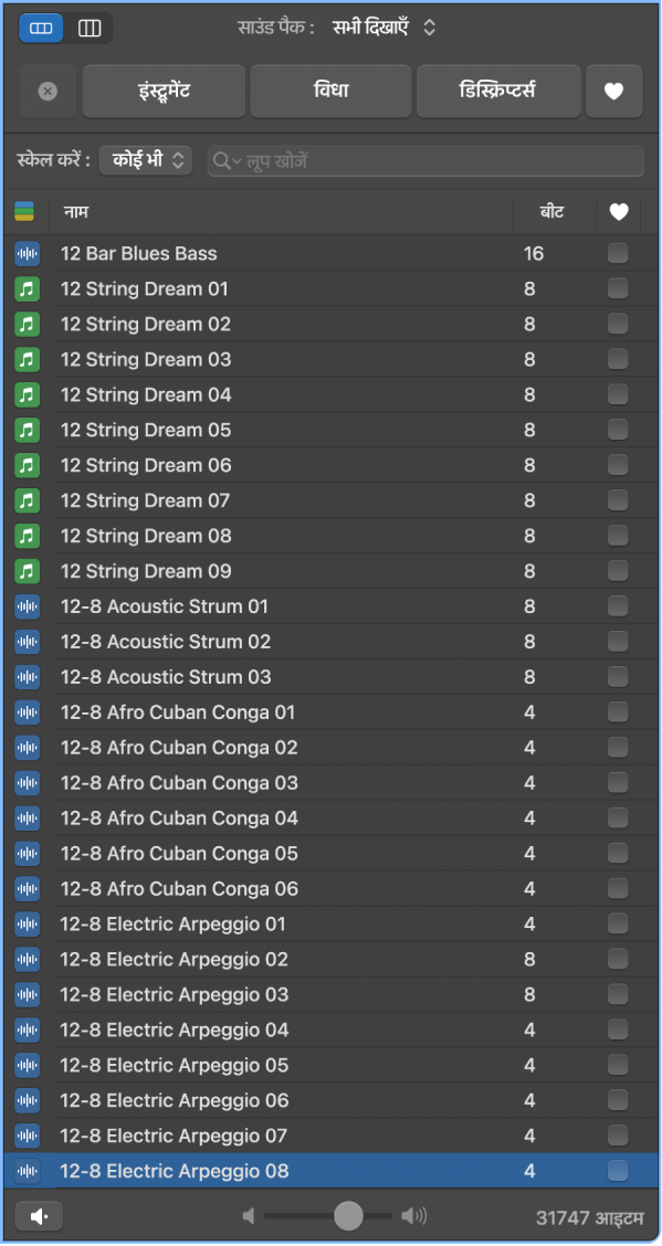 लूप ब्राउज़र का दृश्य