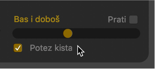 Potvrdna kućica Potez metlicom.