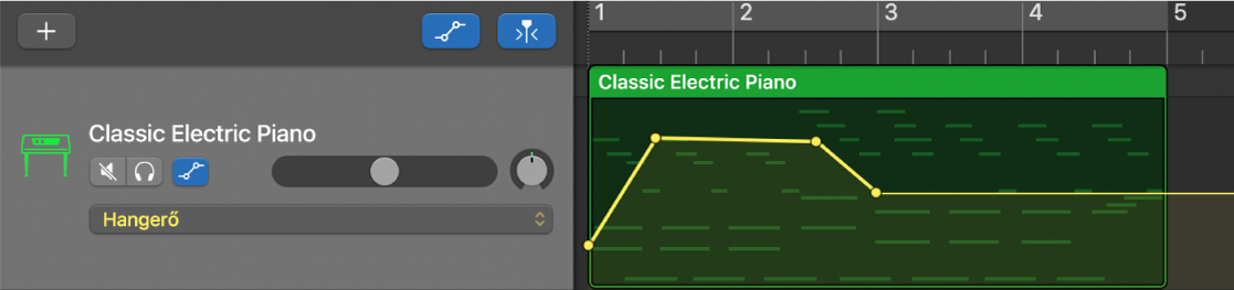 A Sávok nézetben be van kapcsolva az automatizálás.