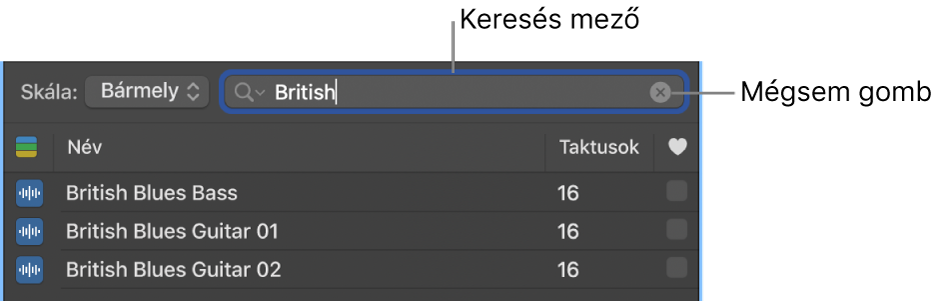 A keresőmező a Loopböngészőben