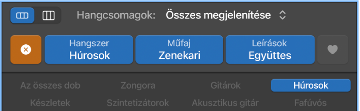 A Visszaállítás gomb a Loopböngészőben