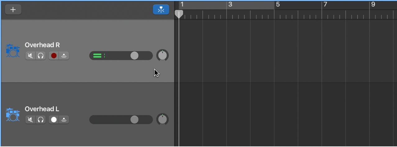 Memilih pengepala trek audio.