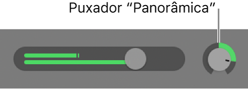 Cabeçalho de faixa a mostrar o botão "Balanço”.