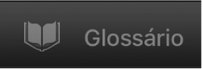 Botão "Glossário”.