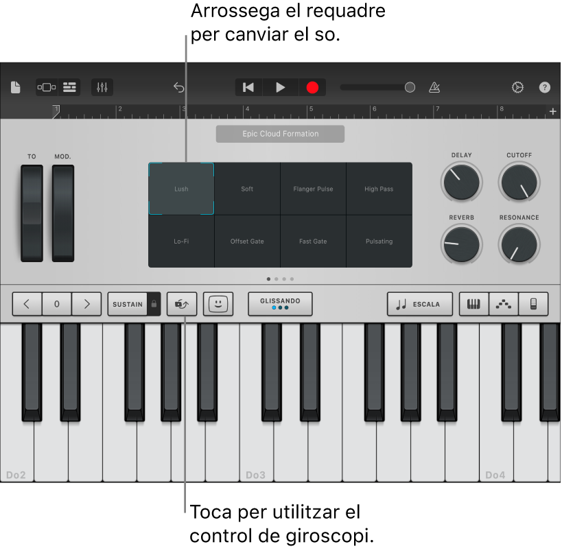 Instrument tàctil Teclat