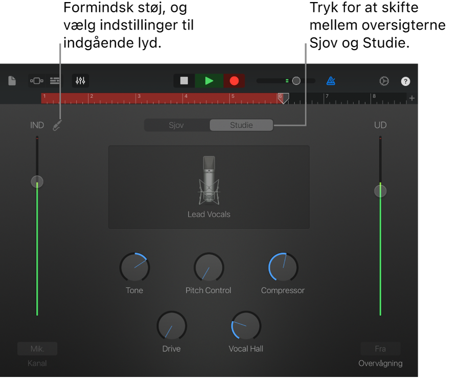 Oversigten Studie i Lydoptager