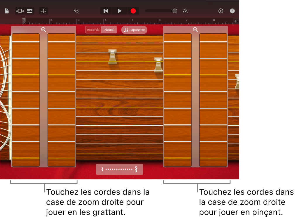 Cases de zoom du koto
