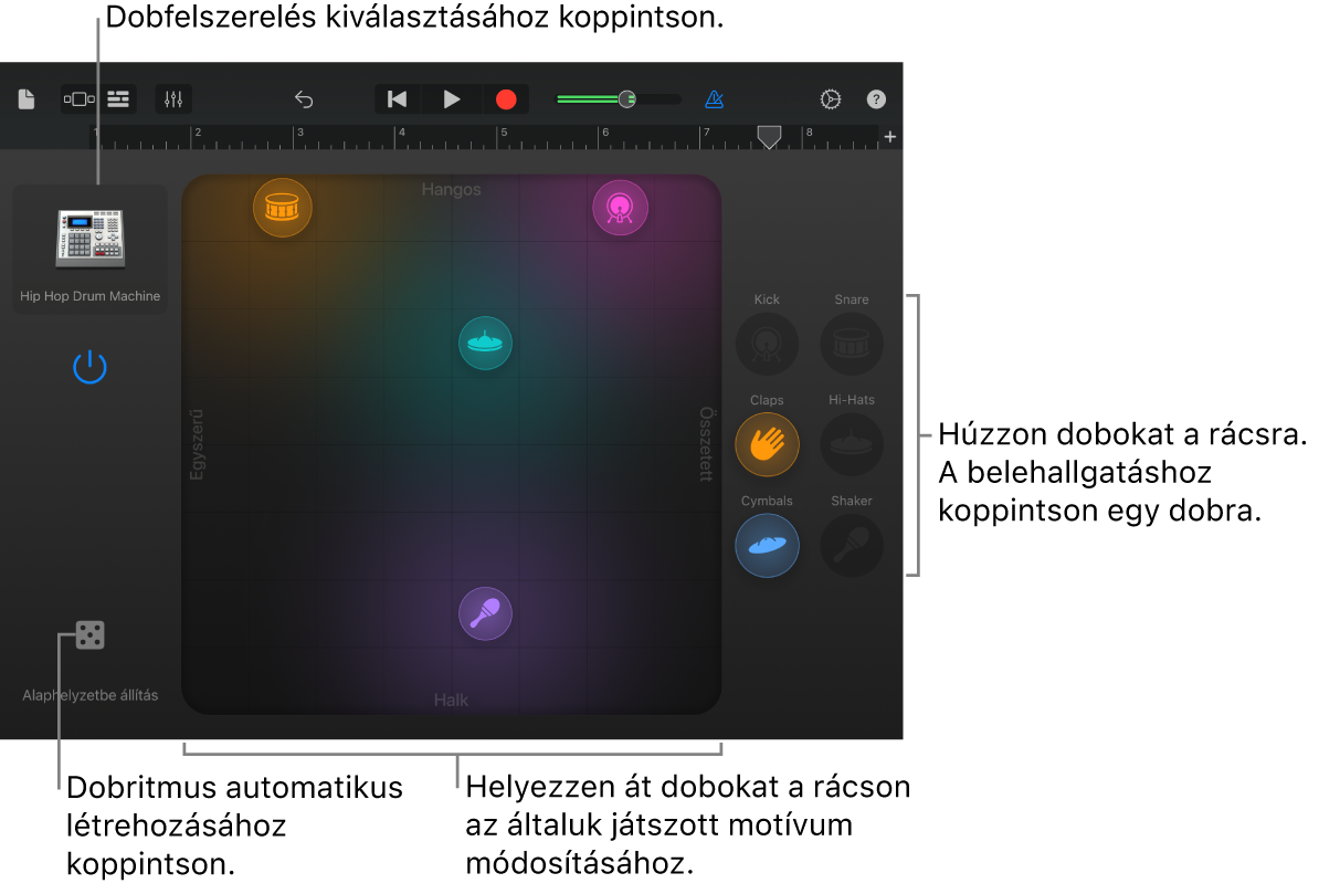 Smart Drums érintőhangszer