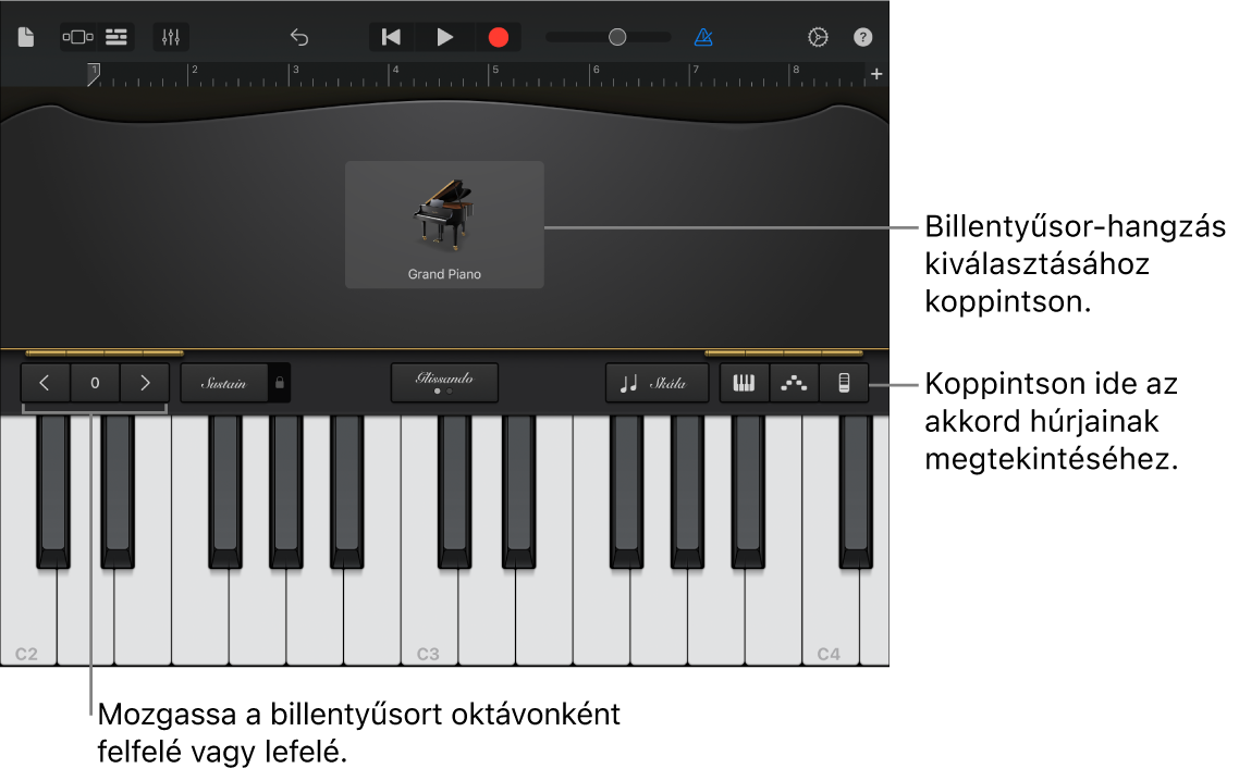 Billentyűsor érintőhangszer