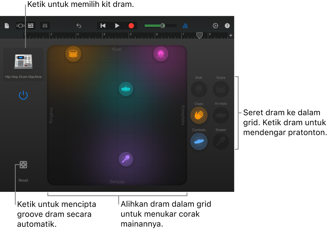 Instrumen Sentuh Smart Drums