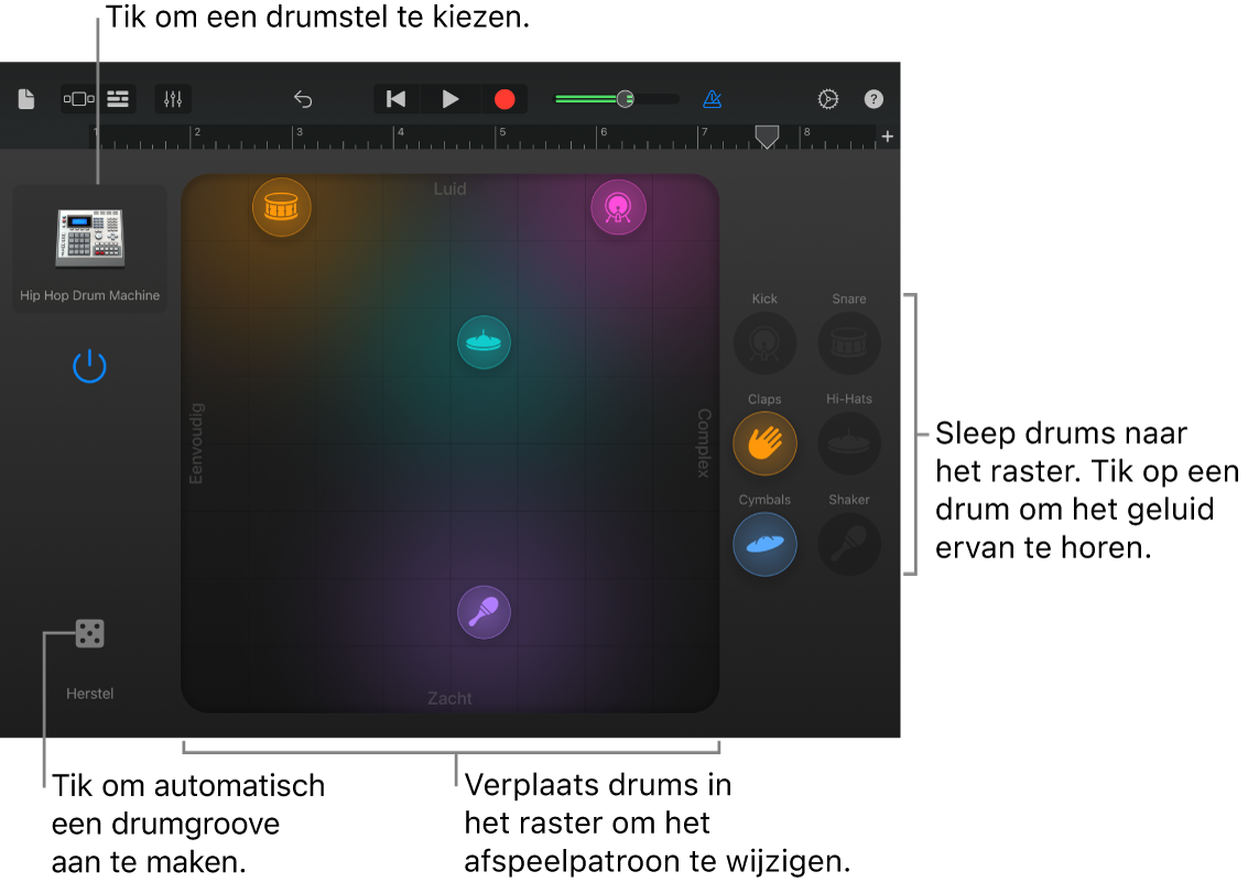 Touch-instrument Smart Drums