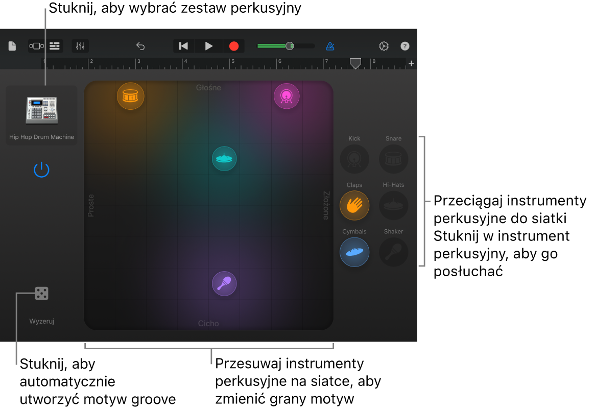 Dotykowy instrument Smart Drums