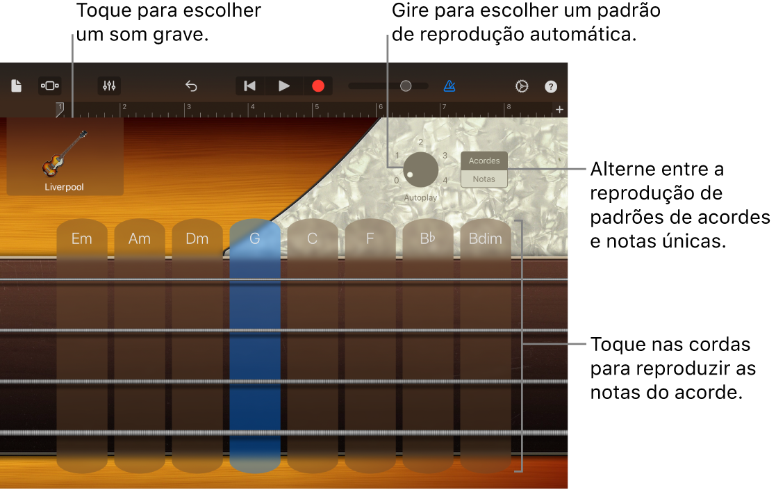 Instrumento Touch Baixo