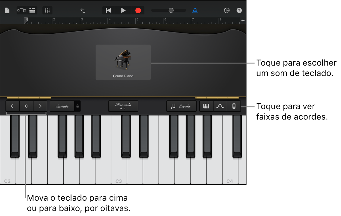 Instrumentos Touch Teclado