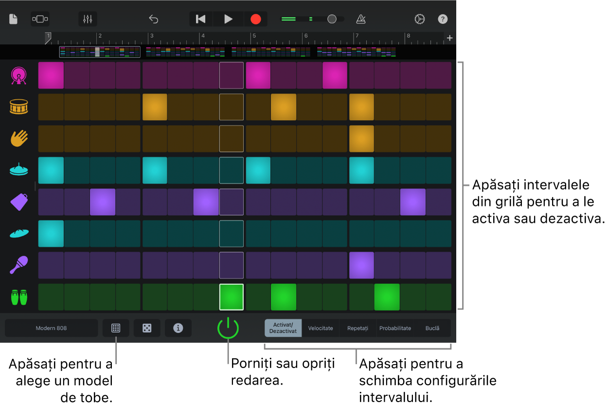 Instrument tactil Secvențiator bătaie