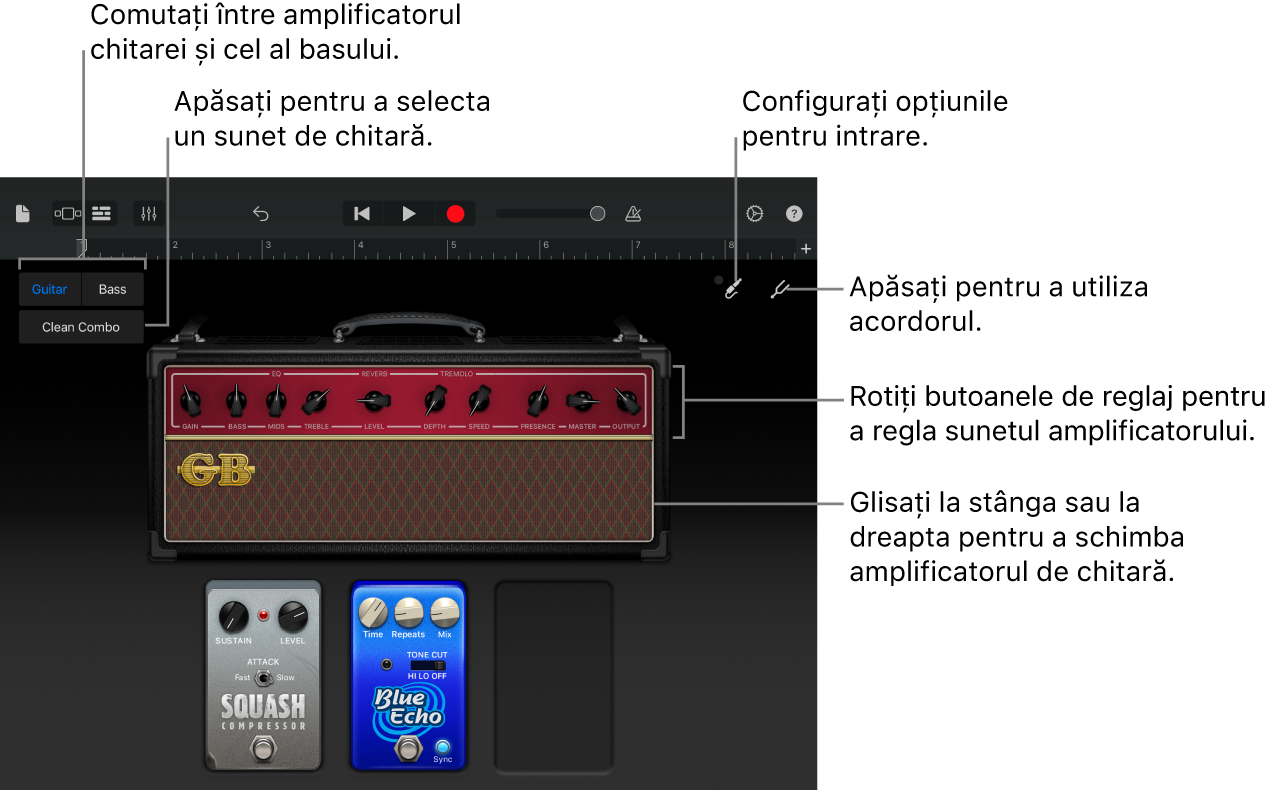Instrumentul tactil Amplificator de chitară