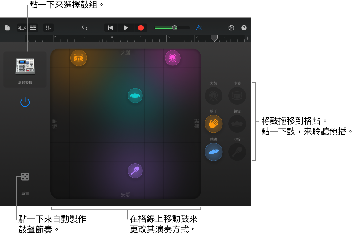 智慧型鼓組觸碰式樂器