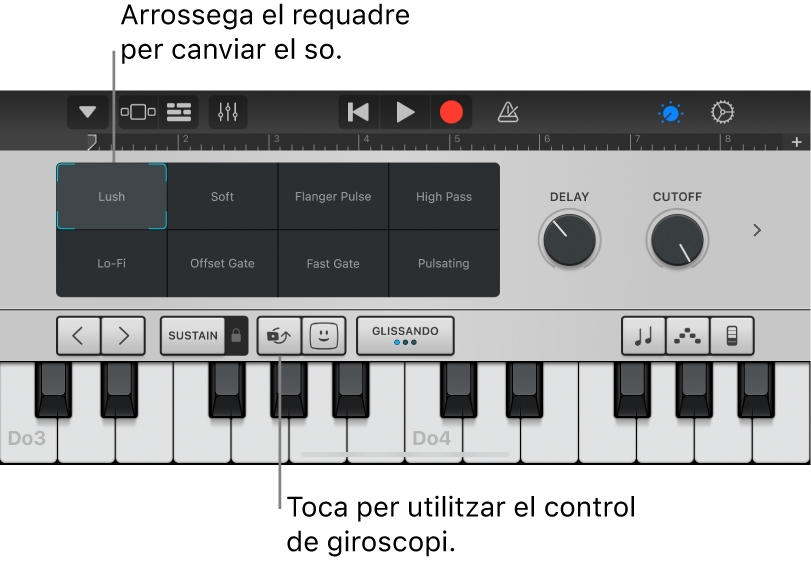 Instrument tàctil Teclat