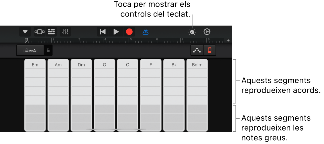 Tires d’acord del teclat