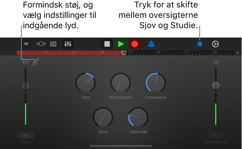 Oversigten Studie i Lydoptager